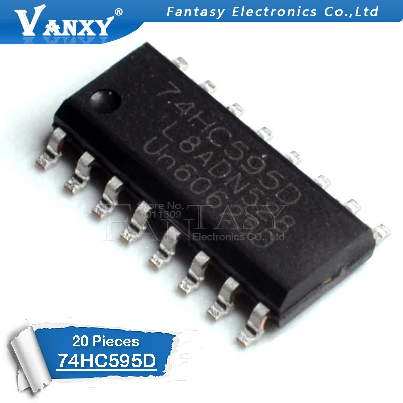 20 шт. 74HC595D SOP16 74HC595 SOP SN74HC595DR SMD новый и оригинальный IC|ic 74hc595|smd icic smd |