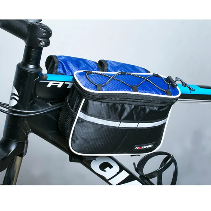 

Waterproof Bicycle Tube Frame Bags Cycling Front Tube Cases Bicycle Saddle Bags Cycling Bag 4 in 1 Dual-use Cycling Shoulder Bag