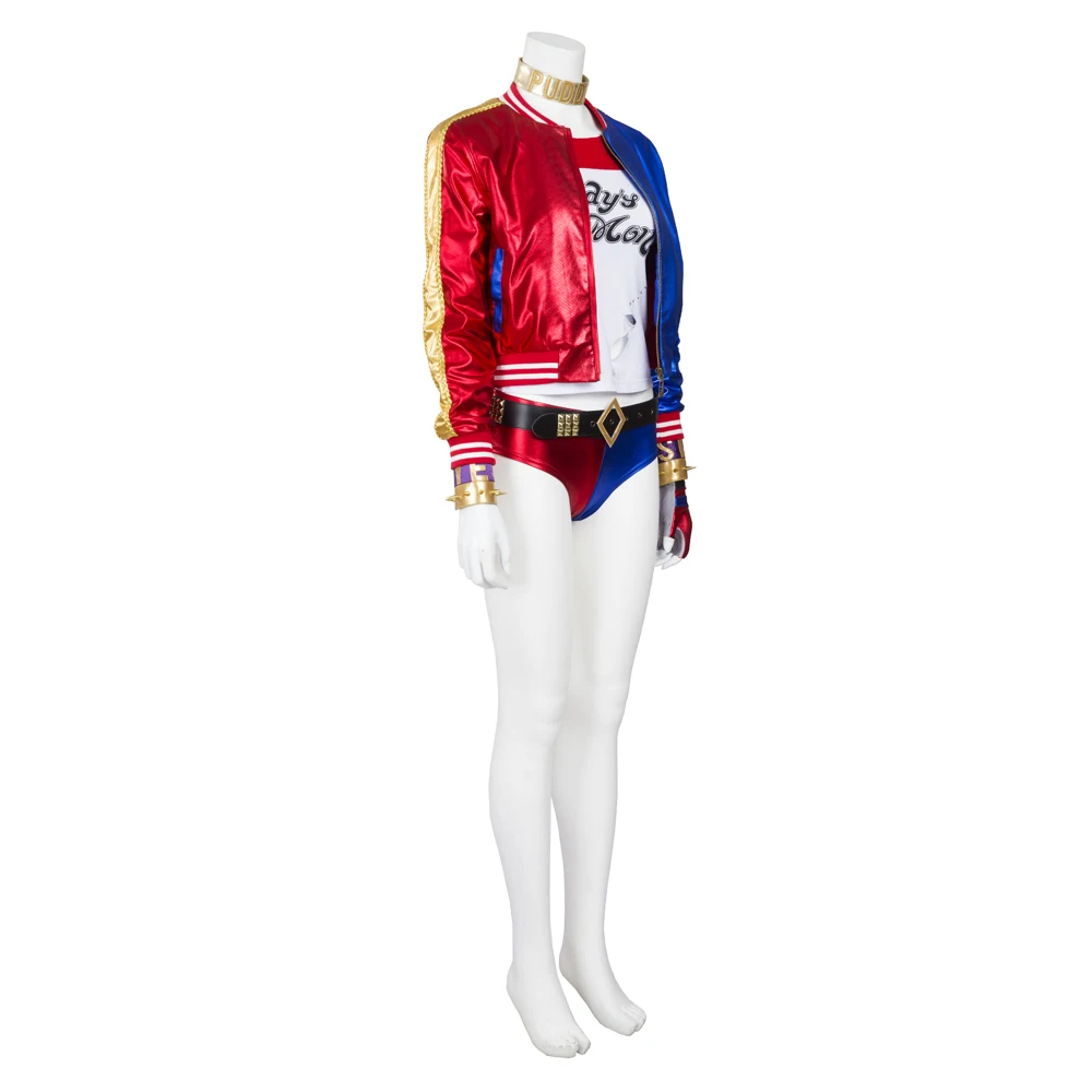 Custom Made Suicide Squad Harley Quinn Costume Deluxe Outfit for Women - Perfect for Halloween Carnival Cosplay - MANLUYUNXIAO image 3