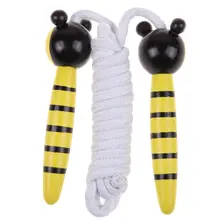 Новая детская деревянная ручка Скакалка животное красочный мультфильм зоо