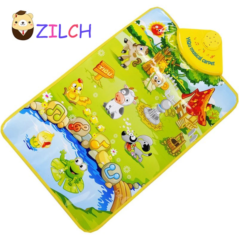 

Multi-Functional Animal Music Carpet Baby Toys 1month-24month Kids Game Mats 60cm*40cm Sounds Heathy Fabric Mat
