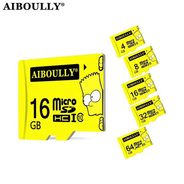 Cheap High Speed Micro SDHC Simpson Memory Card Class10 Carte 64GB 32GB 16GB 8GB 4GB TF micro sd Free Shipping Cheap High Speed Micro SDHC Simpson Memory Card Class10 Carte 64GB 32GB 16GB 8GB 4GB TF micro sd Free Shipping
