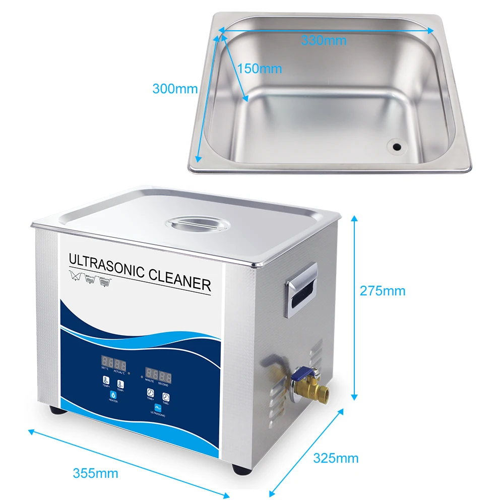 Цифровой ультразвуковой очиститель Granbo 15L 540 Вт с таймером нагрева DEGAS