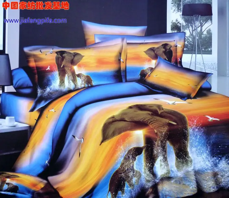 Bohemian Elephant Comforter Set Animal Print Quilt Bedding Queen Size Us Stock Home Garden Selfiestar Bedding