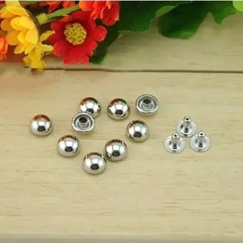 

200pcs 6x6mm Stainless Steel Mushroom Round Spike Rivet Studs Punk Bracelet Suitable For Box Bag LeatherCraft DIY