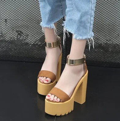 

LTARTA 2019 Women Sexy Sandals Hate High Stage Performance High Heels Classic With Open Toe High Heel Sandals JXQ-3129-2