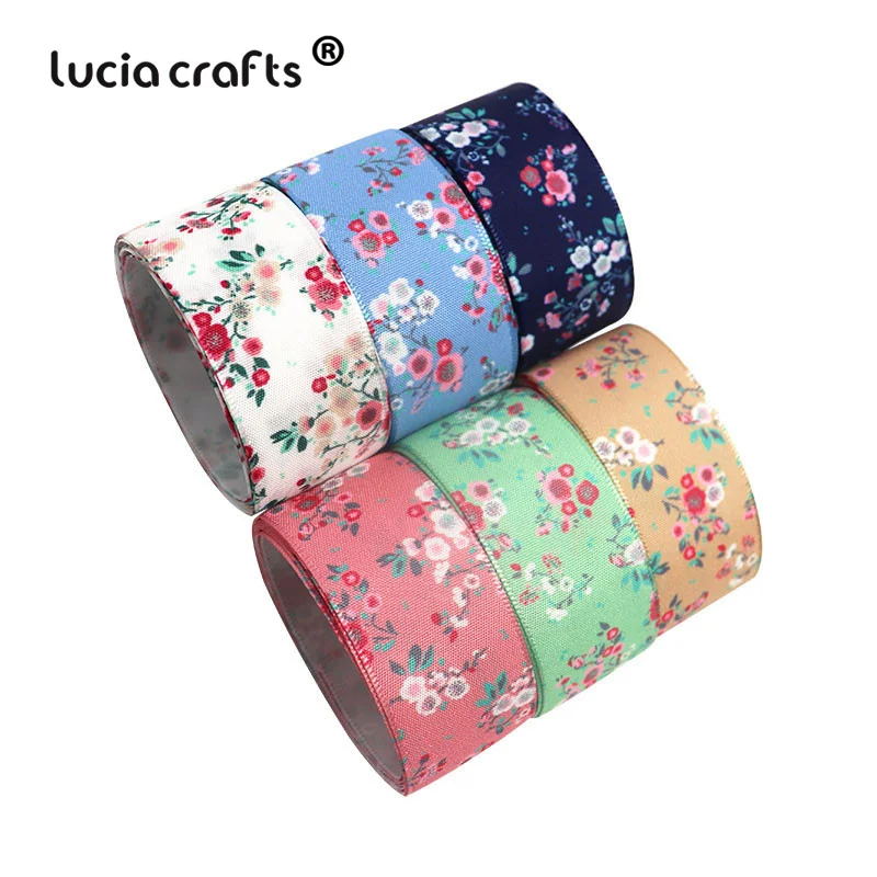 040007096 26mm 6 ярдов много вариантов Grosgrain/сатин/органза ленты DIY Hairbow рождественские ленты аксессуары Швейные принадлежности T0201 - Цвет: 040007096 26mm
