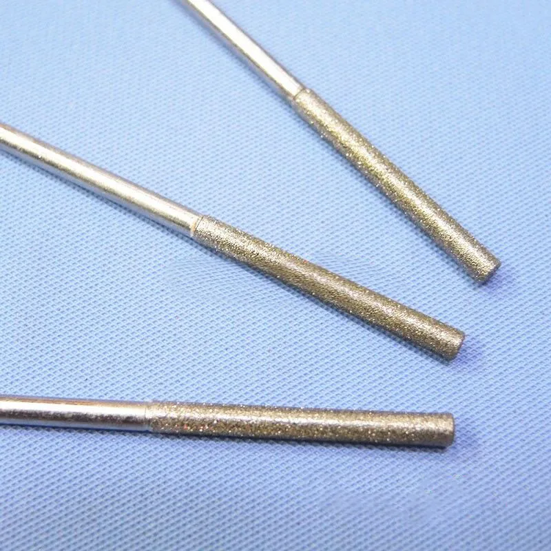 Electroplated Diamond coated Lapidary Drill Hole Needle for Jewelry Agate Gems glass Metal grinding and head 10PCS a lot