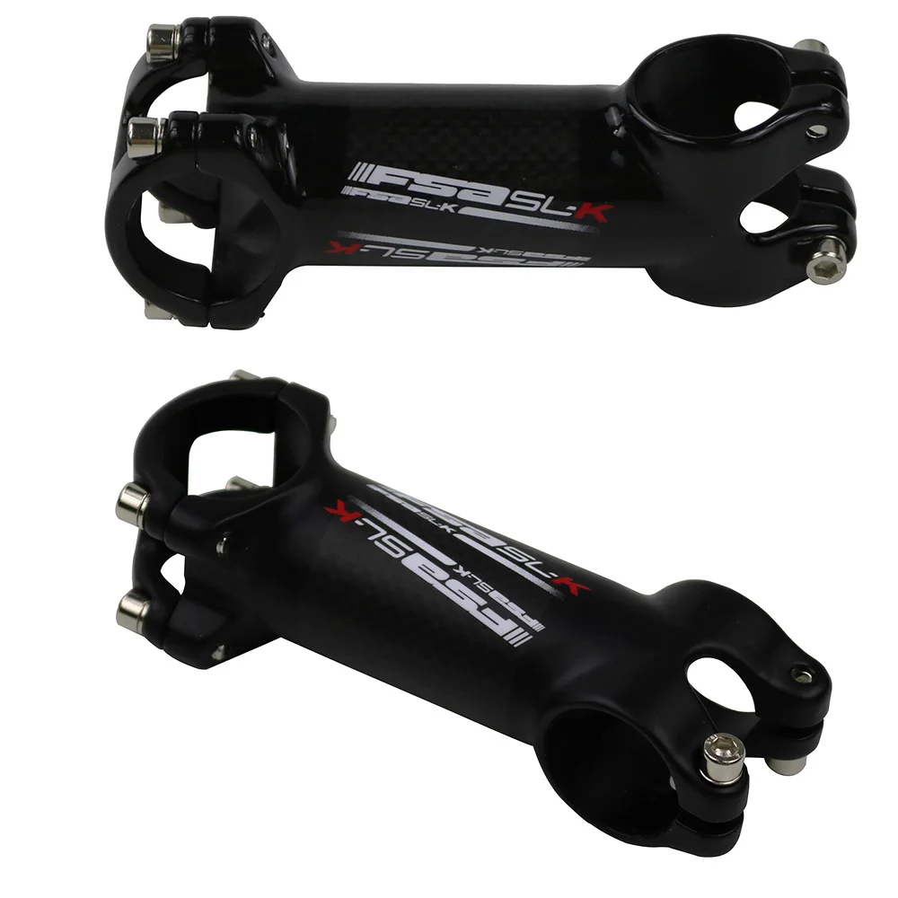 

FSASLK aluminum + carbon fiber riser rod Stem carbon fiber Bicycle ultra-light Stem carbon handle 28.6-31.8MM 70/80/90/100/110