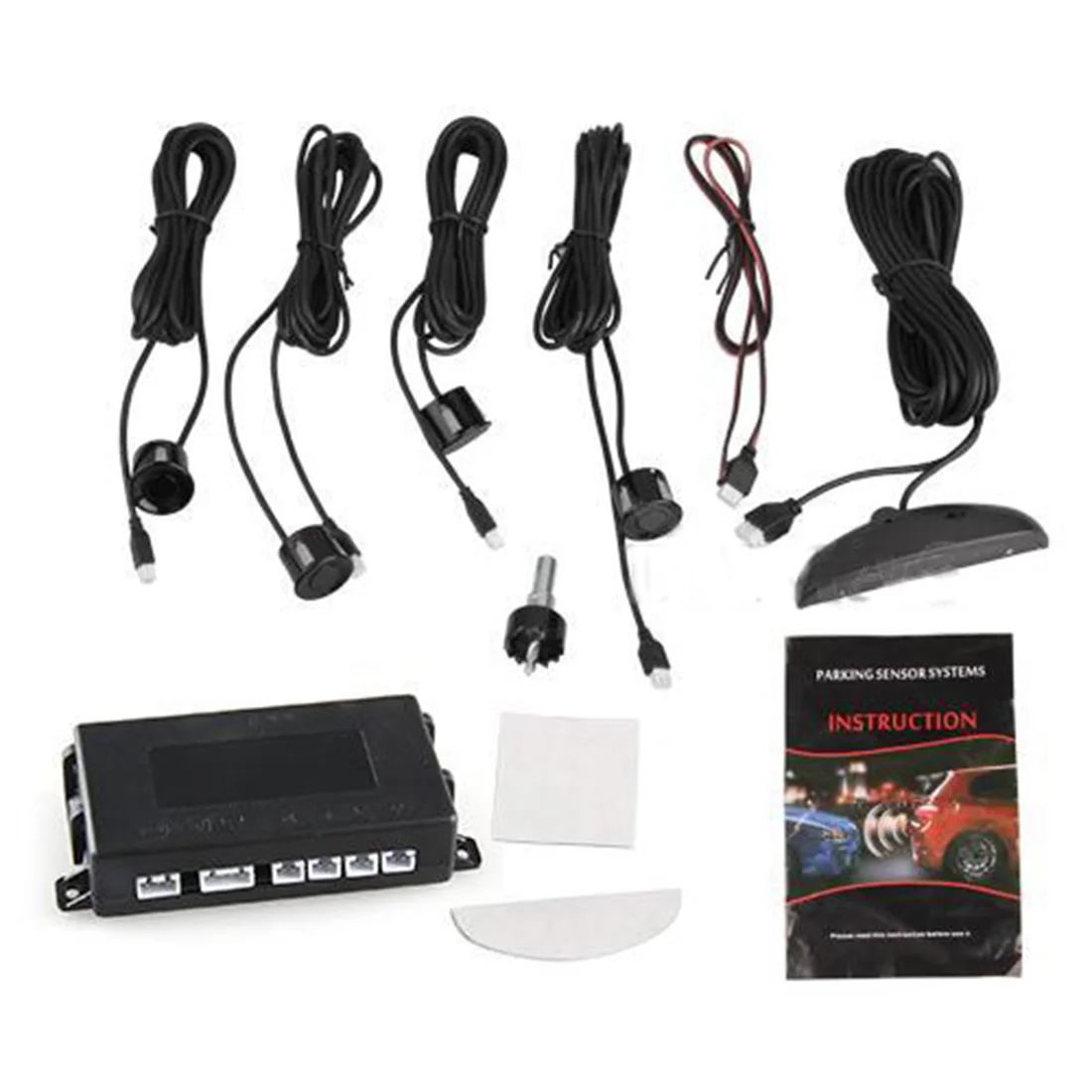 

Marsnaska Parktronic LED Parking Sensor With 4 Sensors Reverse Backup Car Parking Radar Monitor Detector System Backlight Displa