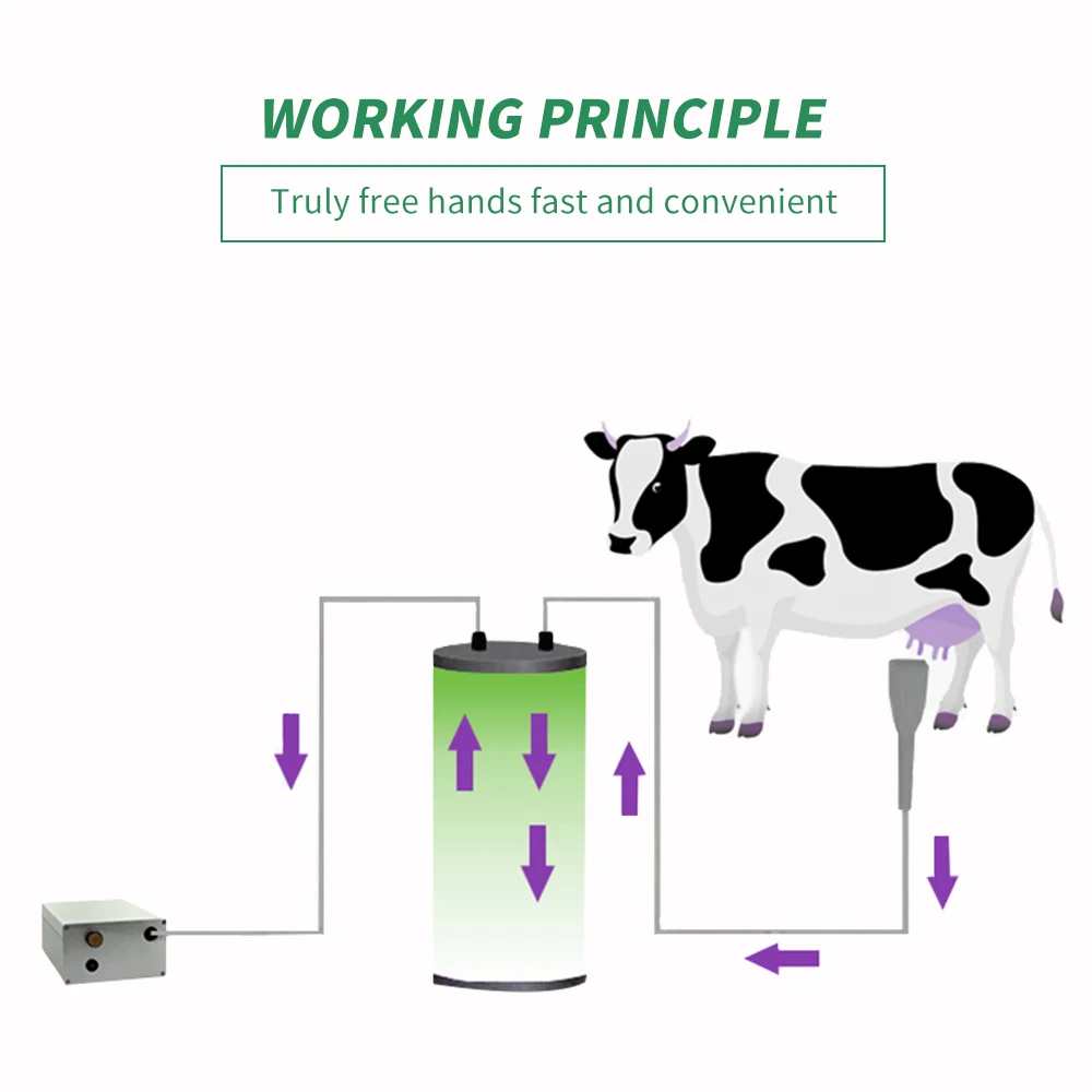 Доильная машина для козы 3л/0.8галл. Портативная Доильная машина с двойными сосками, вакуумный насос, Доильная машина для овец, автоматическая Доильная машина, случайный цвет