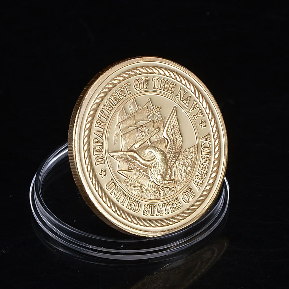 Позолоченная монета США морской котик команда памятные монеты нераспределенные монеты из металла на заказ