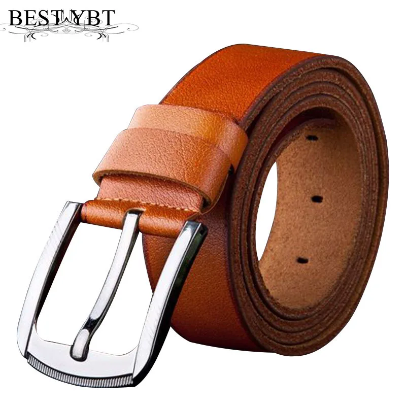 

Best YBT Men leather Belt Casual simplicity Alloy Pin buckle Belt Business affairs casual Belt Split leather Alloy buckle Belt
