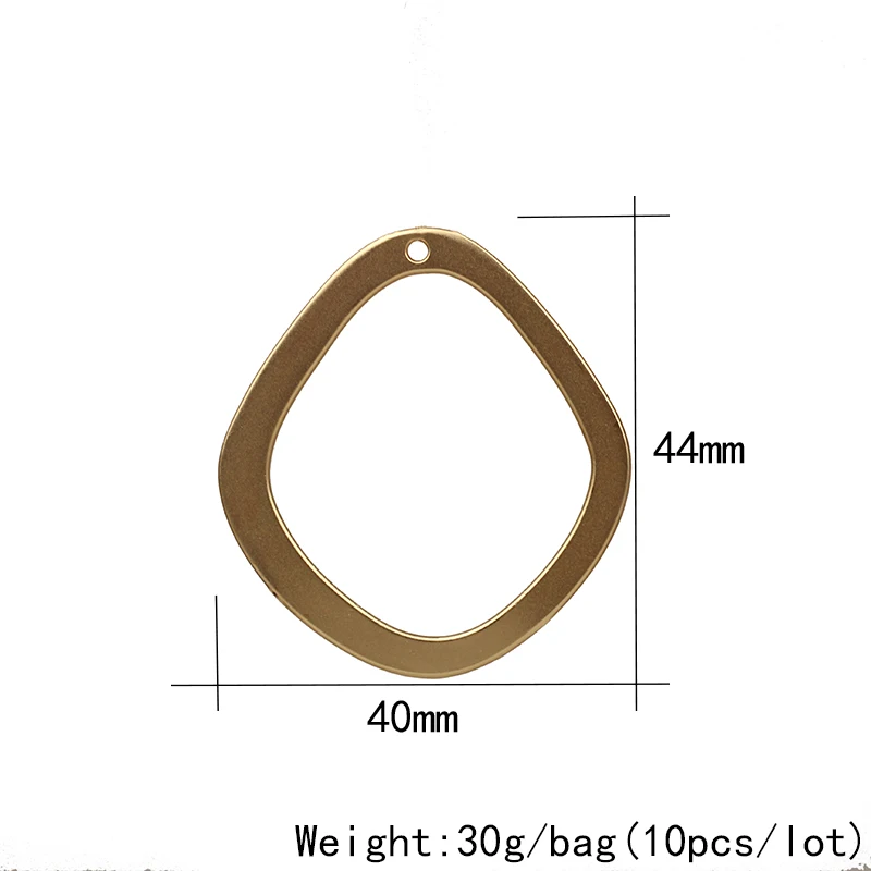 10 шт./лот 44*40 мм цинковый сплав золото геометрические Полые Подвески Linker разъем для DIY преувеличенные серьги аксессуары