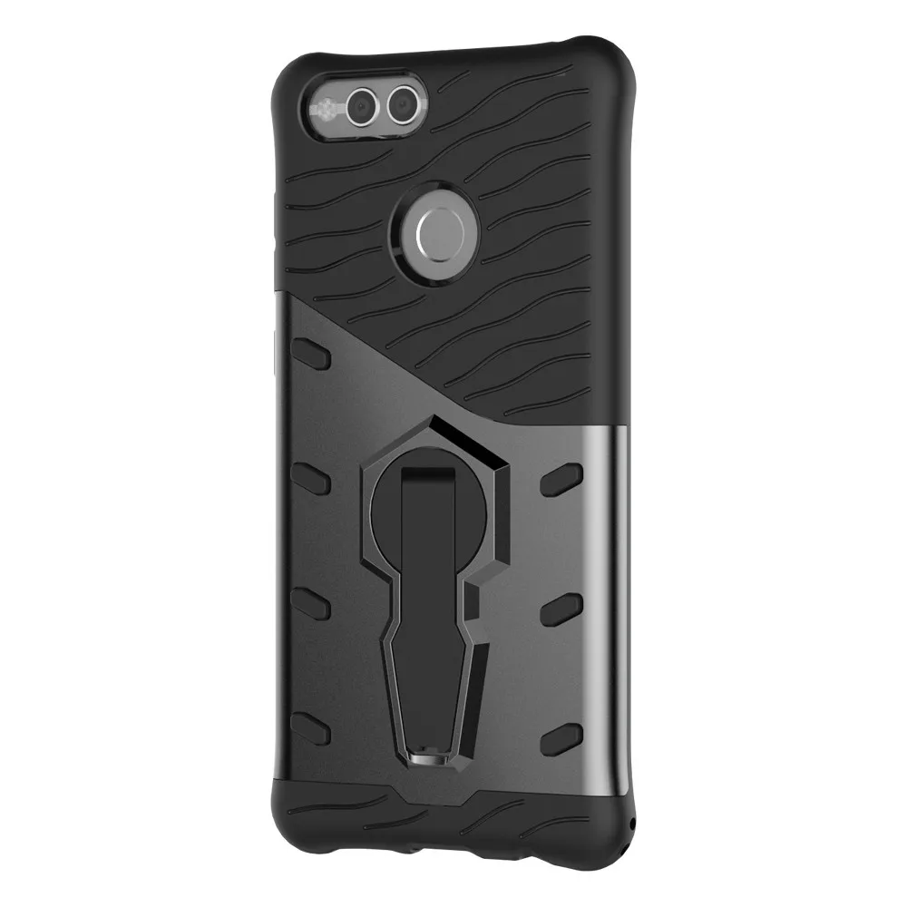 

mobile cell phone Sniper Hybrid Robot Armor ShockProof 360 Kickstand Back Soft Case Cover For HUAWEI 7X