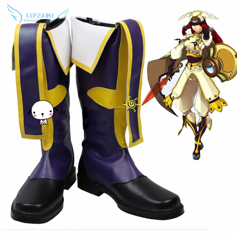 

BlazBlue Tsubaki Yayoi Cosplay Shoes Boots Professional Handmade ! Perfect Custom for You !