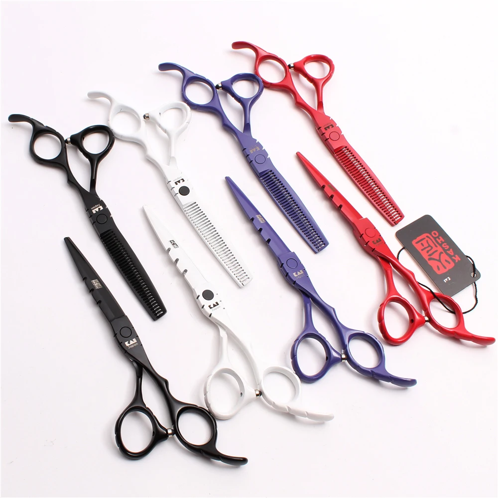 

6.0'' 17.5cm JP Kasho 440C Hairdresser's Scissors Cutting Shears Thinning Scissors Professional Hair Scissors Barber Shop H1010