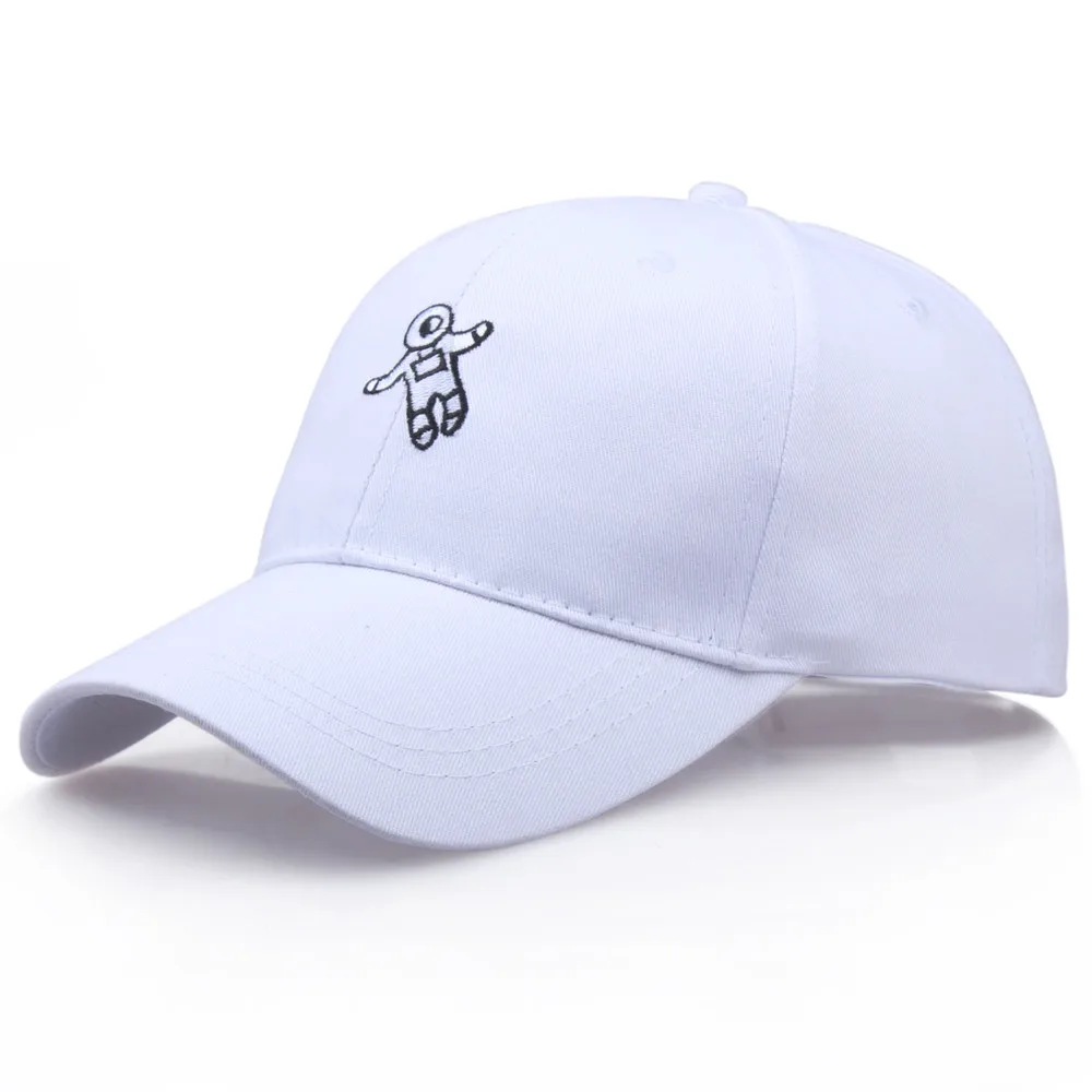 

Mens Women baseball cap black cap Astronaut Embroidery gorra plana hip hop snapback hats for men women gorras hombre