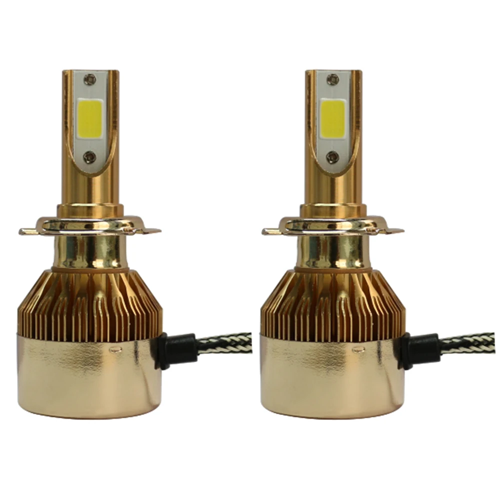 

Elglux H4 H7 H11 H1 H13 H3 9004 9005 9006 9007 9012 COB LED Car Headlight Bulb Hi-Lo Beam 72W 7600LM 6000K Auto Headlamp 12v 24v
