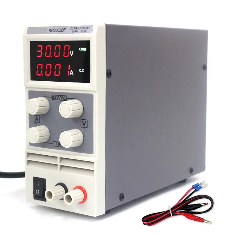 

KPS305DF Mini 30V 5A Adjustable DC Power Supply EU LED 4 Digits Switching Power Supply Lab Durable