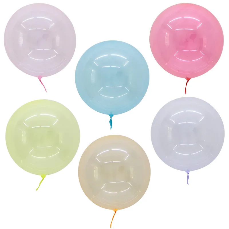 

1pcs 18/24/36inch No Wrinkle Crystal Bubble Transparent Clear Balloons Wedding Birthday Party Decor Helium Inflatable Bobo Balls