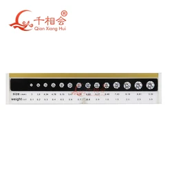 4c carat weight stardard The specifications of diamond weight master stone round shape Cubic Zirconia stone Tester Tools 4c carat weight stardard The specifications of diamond weight master stone round shape Cubic Zirconia stone Tester Tools