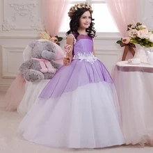 Красивое винтажное платье для причастия; платья с воротником для маленьких девочек; рождественское кружевное сатиновое платье в сеточку; пышные бальные платья; детское вечернее платье