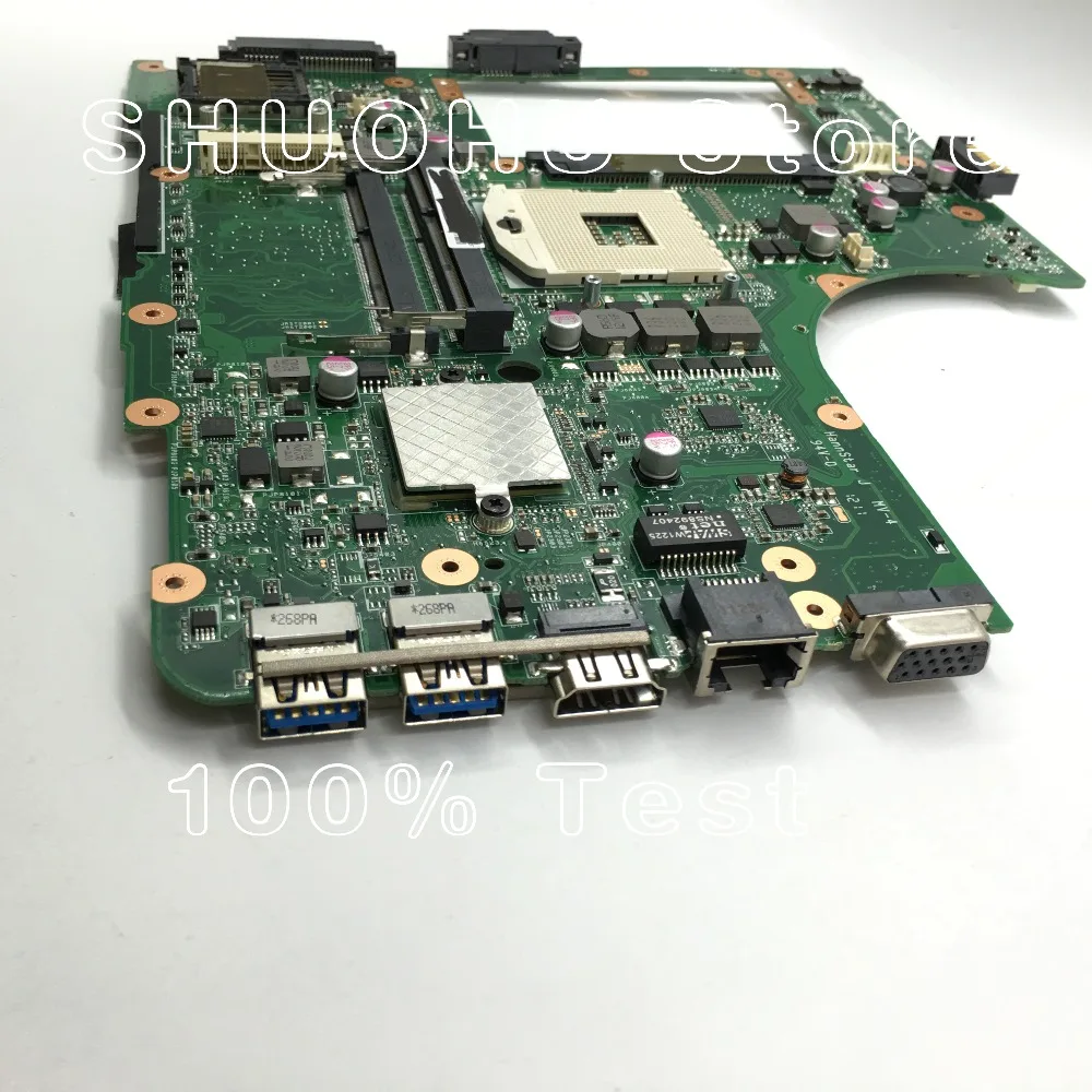 KEFU For ASUS N55SF N55SL N55S HM65 REV.2,0 laptop motherboard tested 100% work original mainboard