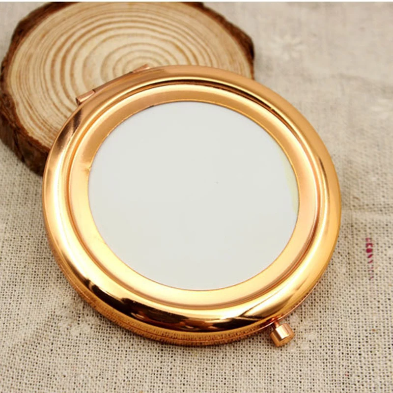 1 pc Girls Mini Pocket Makeup Mirror Cosmetic Compact Mirrors Portable Double Dual Sides