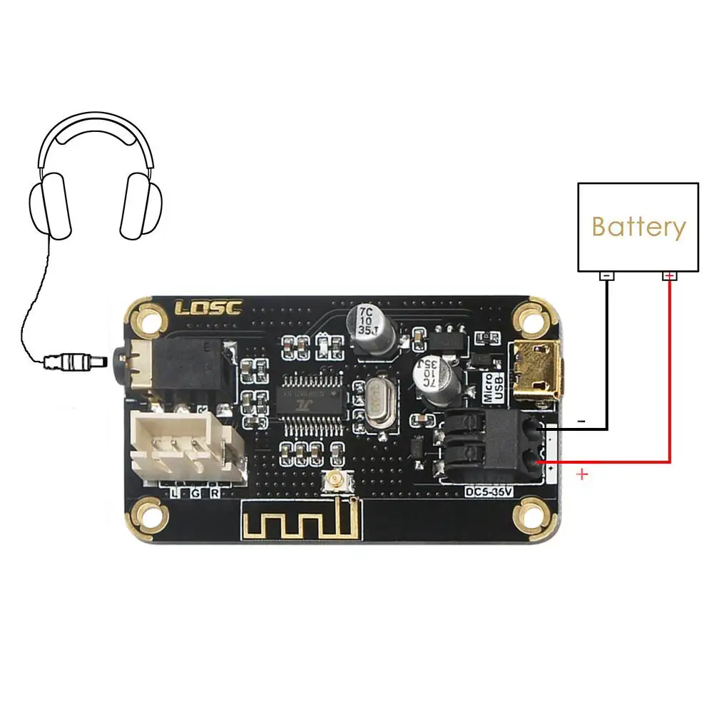 DIY Bluetooth модуль MP3 декодер плата 4.2 динамик аудио усилитель мощности
