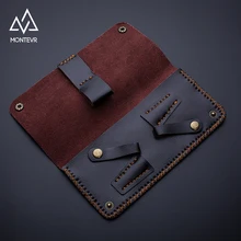 Натуральная кожа ножницы для волос чехол парикмахерские инструменты чехол для 2шт Ножницы Парикмахерские сумки