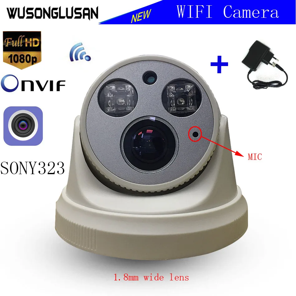 Home Wifi IP Security Monitor Wireless 720P 1080P SONY IMX323+Hi3518E