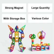 94PCS Model Building Blocks Magnetic Designer Toys Enlighten Plastic Educational Toys for Children Rated