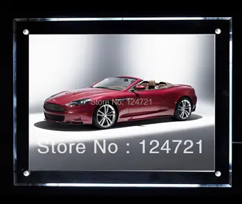 

Hot Sell 2014 New Style Acrylic Slim Light Box Led Brand Showcase,Snap Frame Display Board Free Shipping