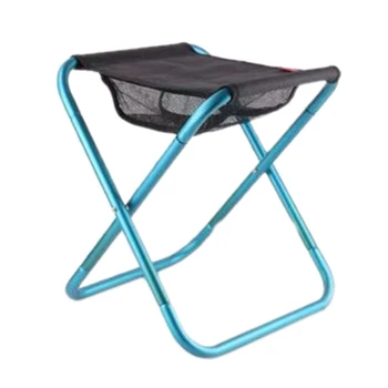 

SEWS-Portable Folding Camping Stools with Mesh Bag Ultralight Compact Camp Footrest Stool for Travel Outdoors Camping Fishing