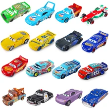 Disney Pixar Cars 3 2 Jackson Storm Lightning McQueen Cruz Ramirez 1:55 Diecast Metal Toys Model Car Birthday Gift For Kids Boy