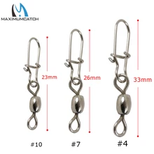 Maximumcatch 50 шт. кран рыболовный поворотный с хорошей безопасной оснасткой Размер 4 и размер 7# Рыболовные Снасти Коробка