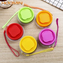 HOOMIN силиконовая Питьевая чашка Выдвижная складная телескопическая складная чашка для чая для путешествий на открытом воздухе 200 мл портативная