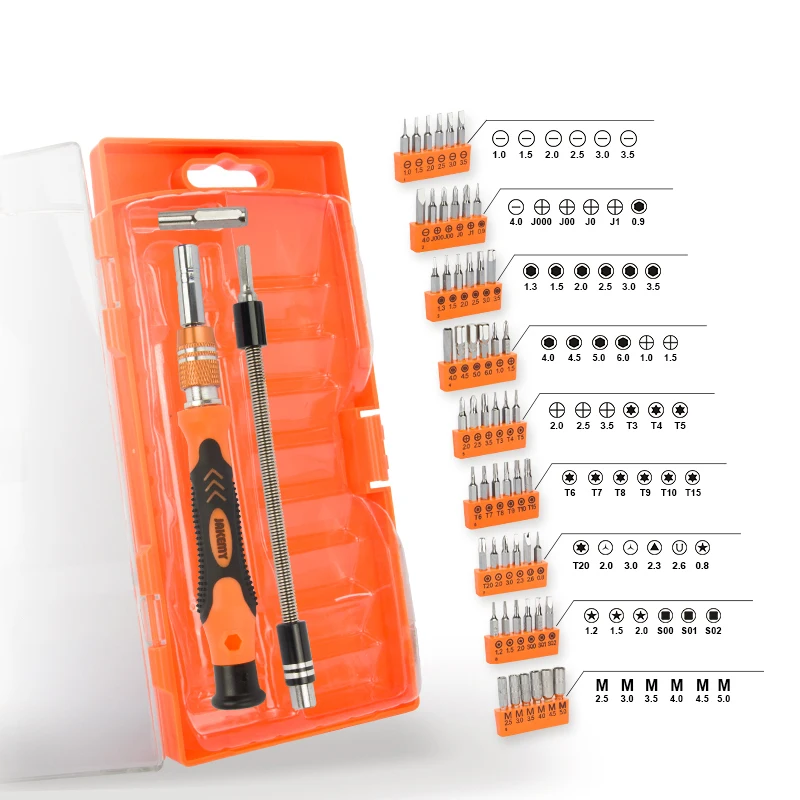 

58in1 Professional Screwdriver Toolkit With Multi-angle & Adjustable Extension Bar/Anti-slip Handle Multi-function Magnetic Bits