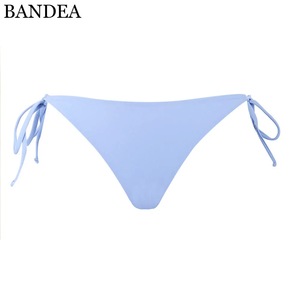 BANDEA Women Sexy Bikini Bottom Side Tie Low Waist Swimming Briefs
