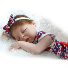 57cm Silicone Reborn Doll Realistic Bebe Sleeping Rooted Hair Magnetic Mouth lovely Poupee Newborn Children Toys Boneca