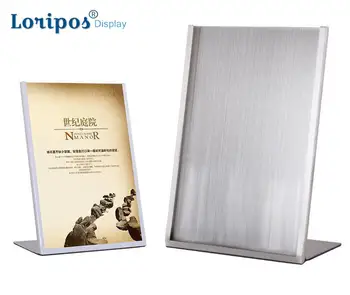 

Photo Frame Metal Corners A3 A4 Promotional Menu Display Table Sign Rack Desktop Poster Frame Stand Restaurant Menu Holder Stand