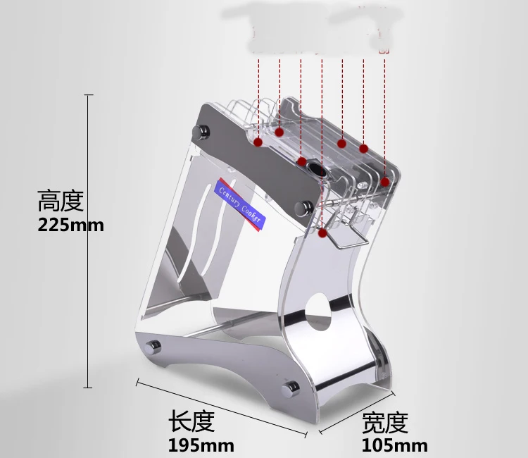 Кухонные стеллажи аксессуары для кухонных ножей акриловый держатель для ножей Кухня принадлежности держатель из оргстекла(без ножей