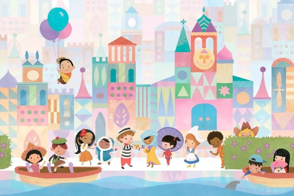 7x5FT Small World Kids Children Tower Buildings Custom