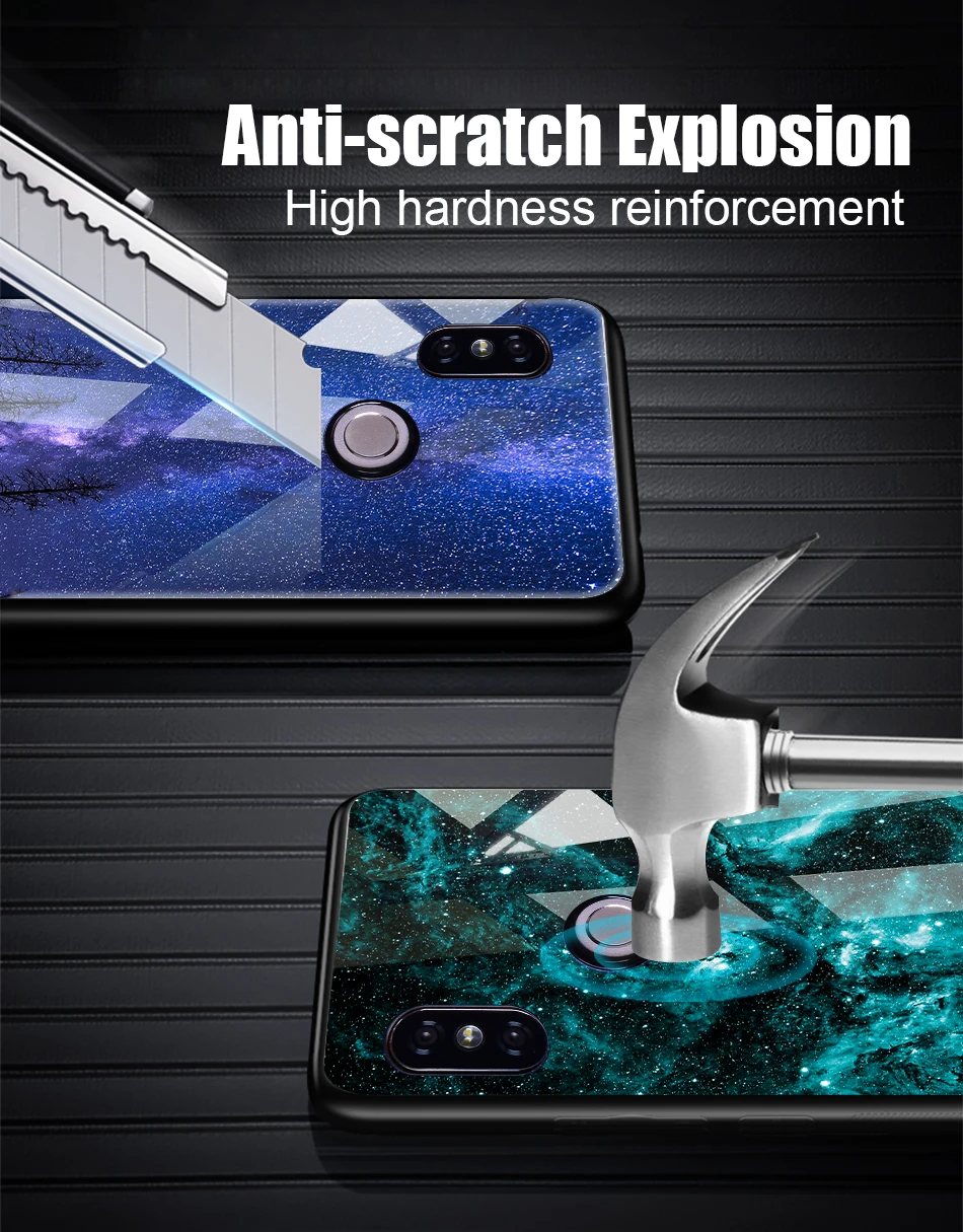  TOMKAS Tempered Glass Silicon Case For Xiaomi Redmi Note 5 Pro 4X Cover Redmi 5 Plus 4X Global Phone Case For Xiaomi Mi A1 Space (6)