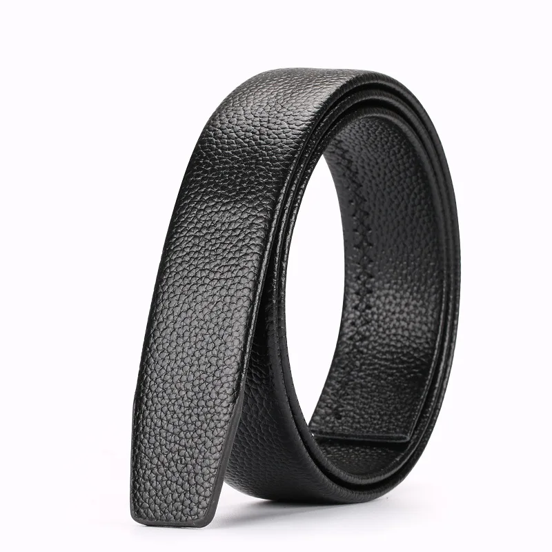 

Men's PVC Imitation Leather Belt Explosion Genuine Leather Belt Automatic Buckle Business Leisure Ladies Black Luxury Festival