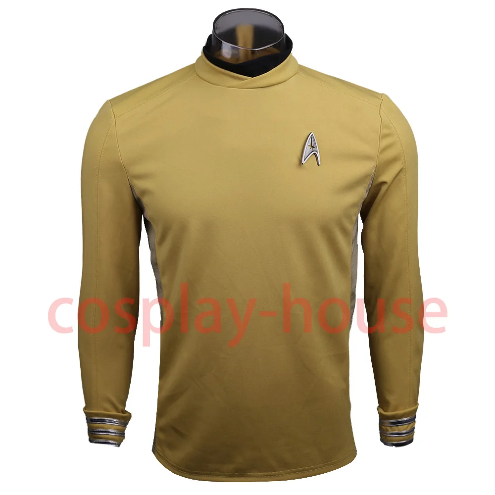Star Trek Beyond Costume Cosplay Star Trek Yellow Captain Kirk Uniform Spock Uniform Scotty Halloween party Prop (1)