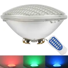 RGB подводный светильник Par56 18 светодиодный AC/DC 12 В пруд огни водонепроницаемый плавательный украшения для вечеринки у бассейна светодиодный освещение с пультом дистанционного управления