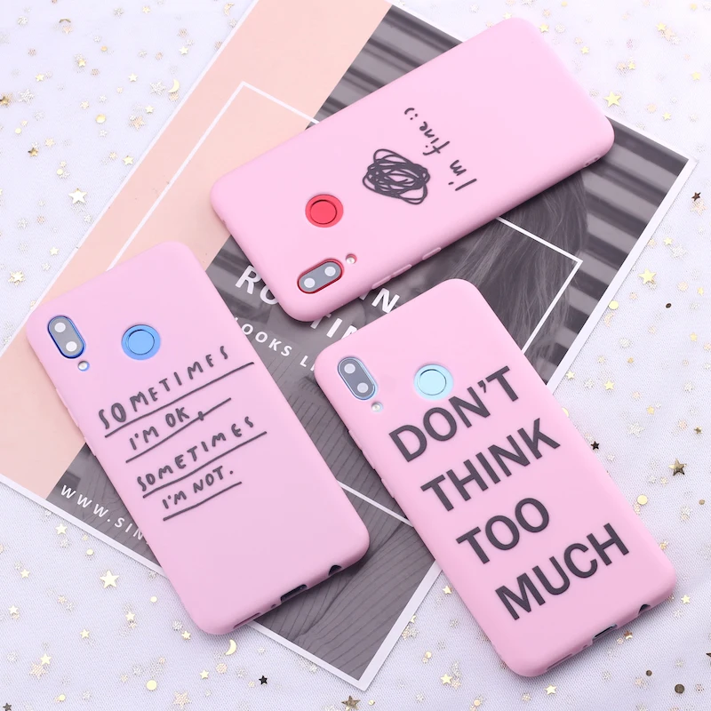 Силиконовый чехол для Huawei Honor Mate 10 20 Nova P20 P30 P Smart I am Fine Ok|Бамперы| |