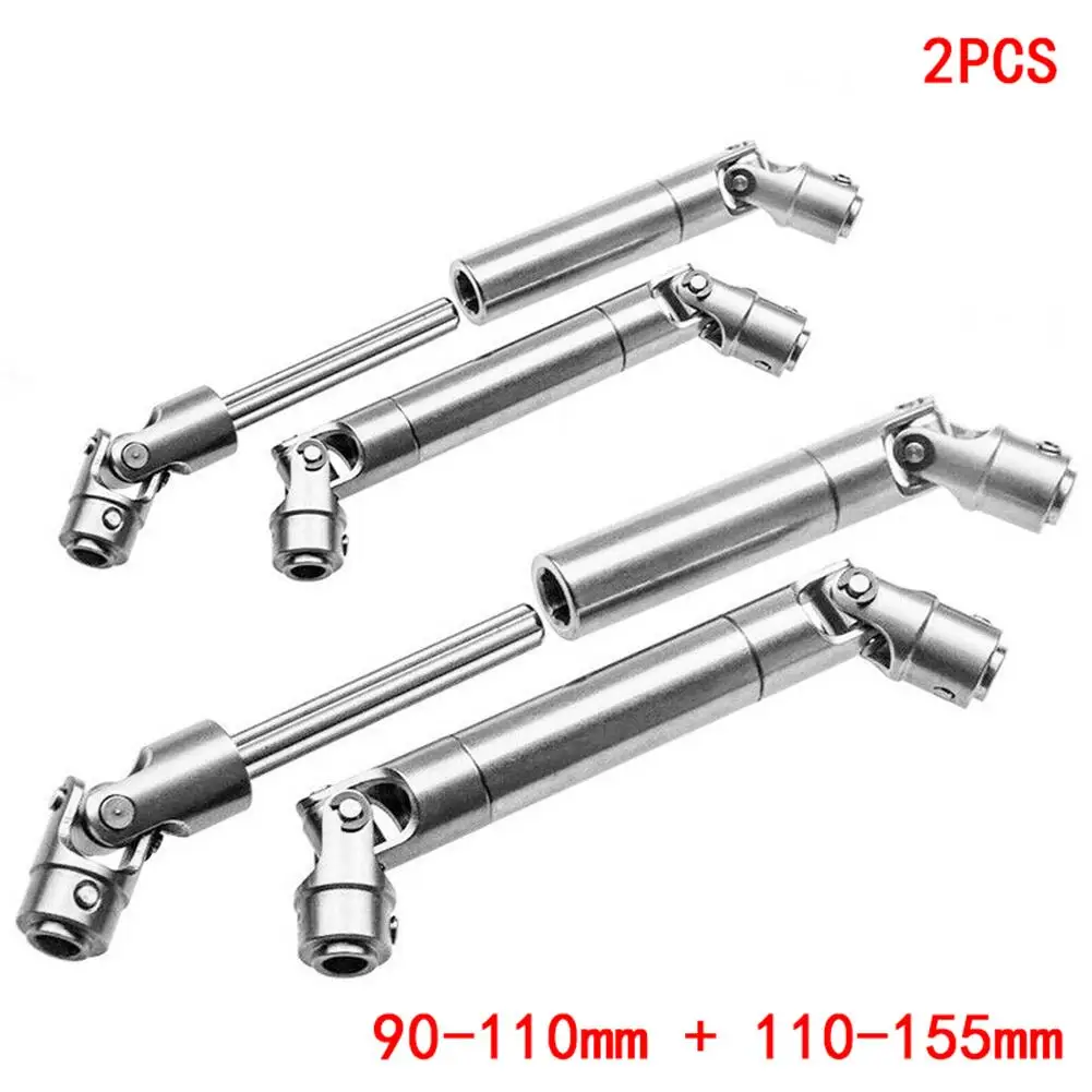 2 шт. стальной гусеничный приводной вал CVD 90-115 мм 110-155 мм для 1/10 RC автомобиля SCX10 90021 90028/RC4WD/TAMIYA CC01/D90/TRX-4 - Цвет: Синий
